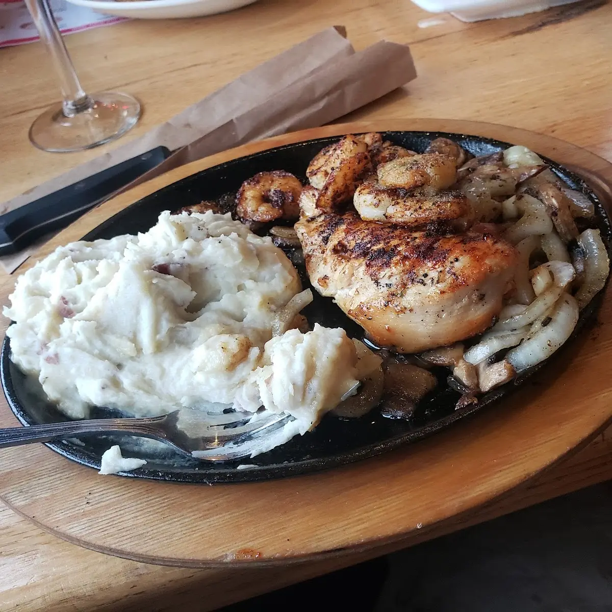 Cajun Chicken and Shrimp Platter
