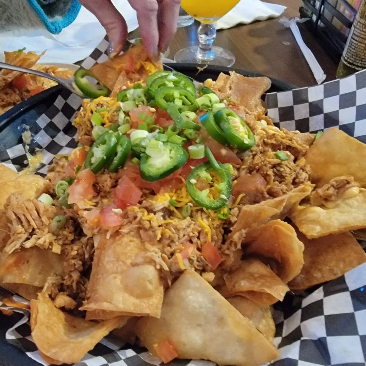 Pulled Chicken Nachos mmmm OMG