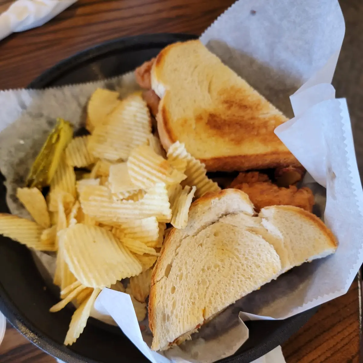 Grilled Cheese & Potato Chips