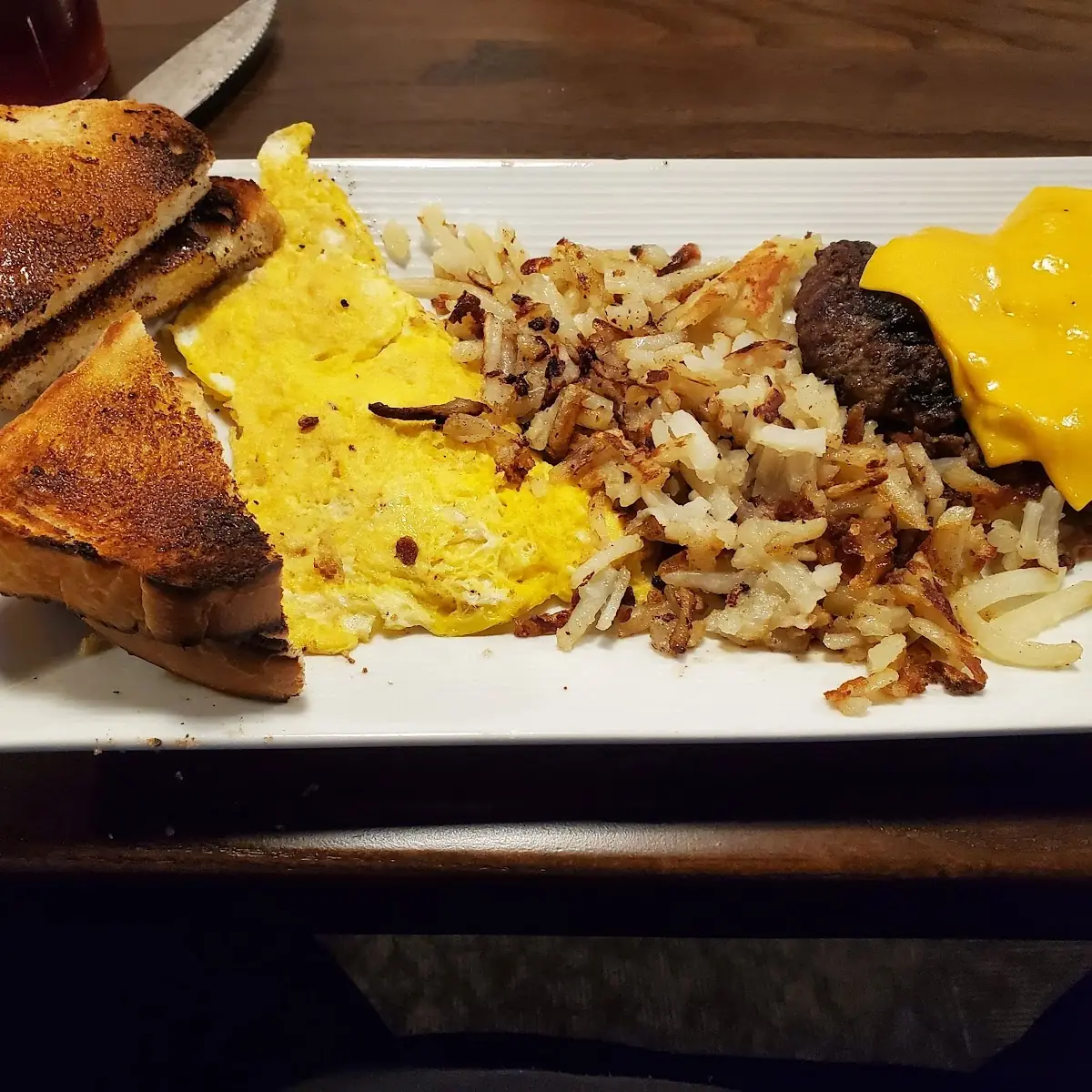 Hamburger Steak and Eggs