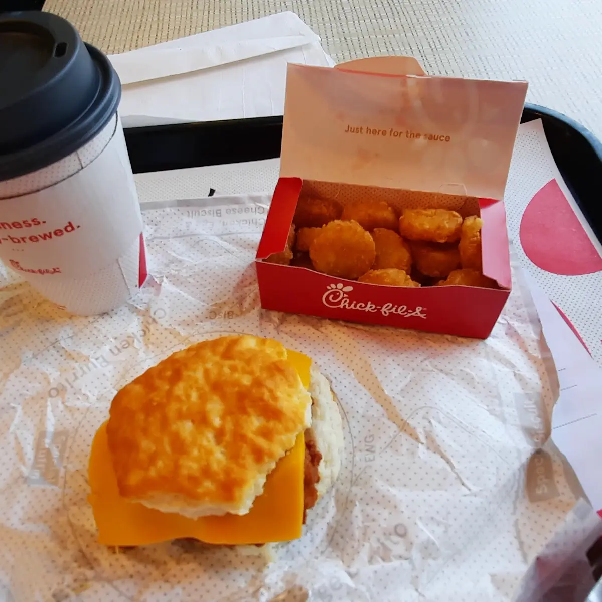 Chicken Biscuit with Cheese Combo Meal