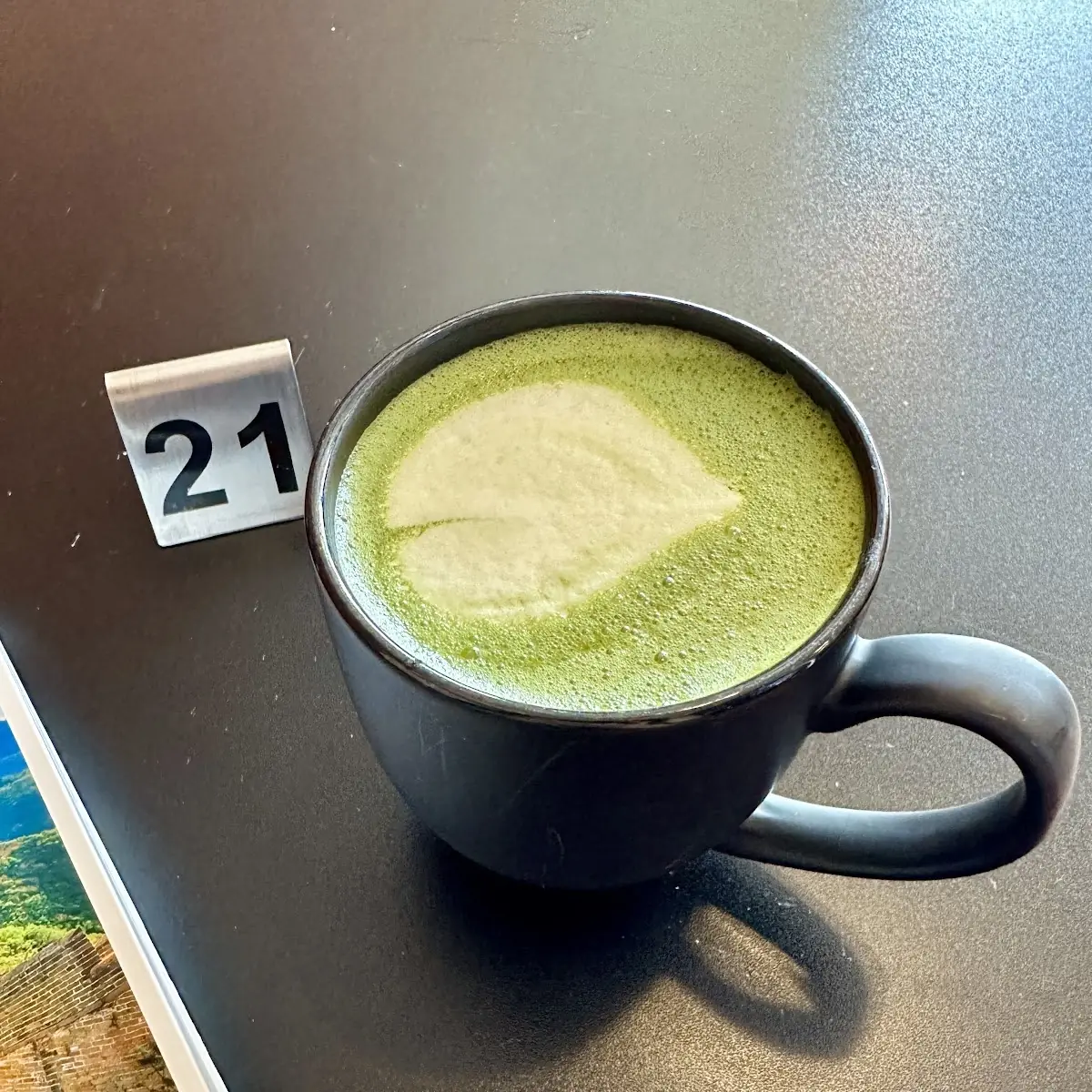 Rose Petal Matcha Latte