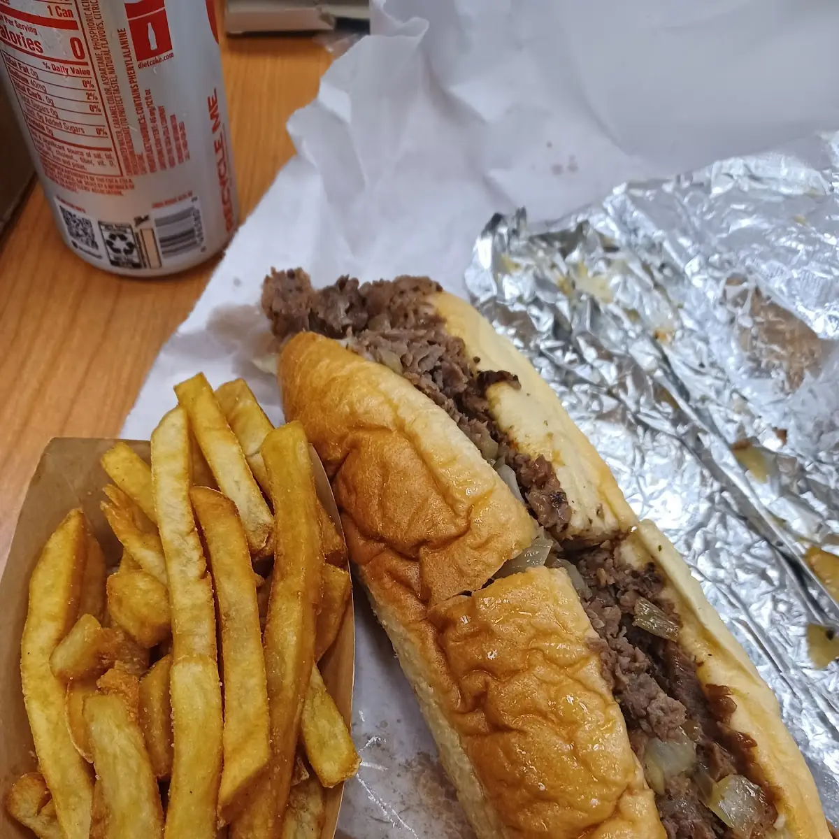 Philly Cheesesteak and Fries