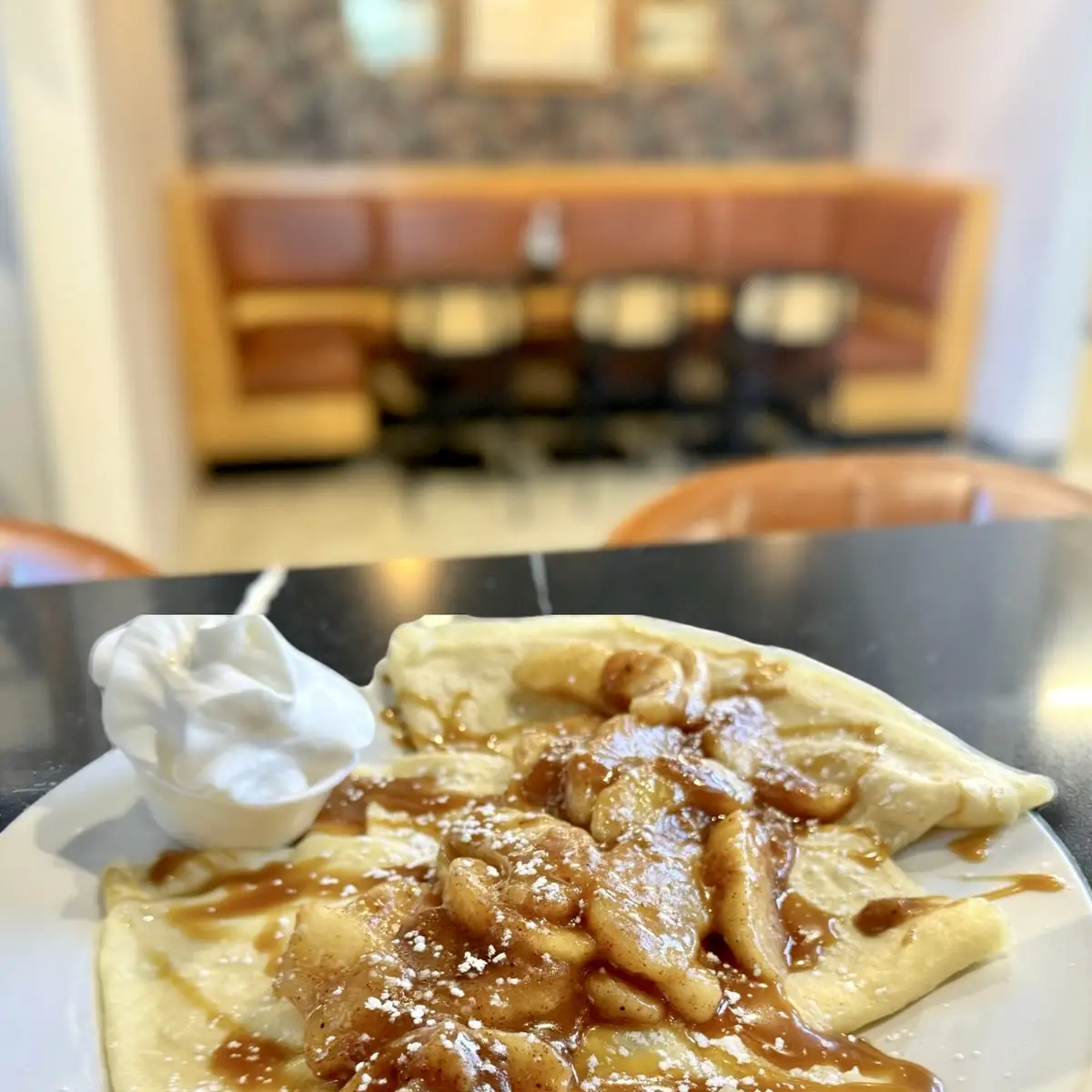 Salted Carmel Apple Crepe