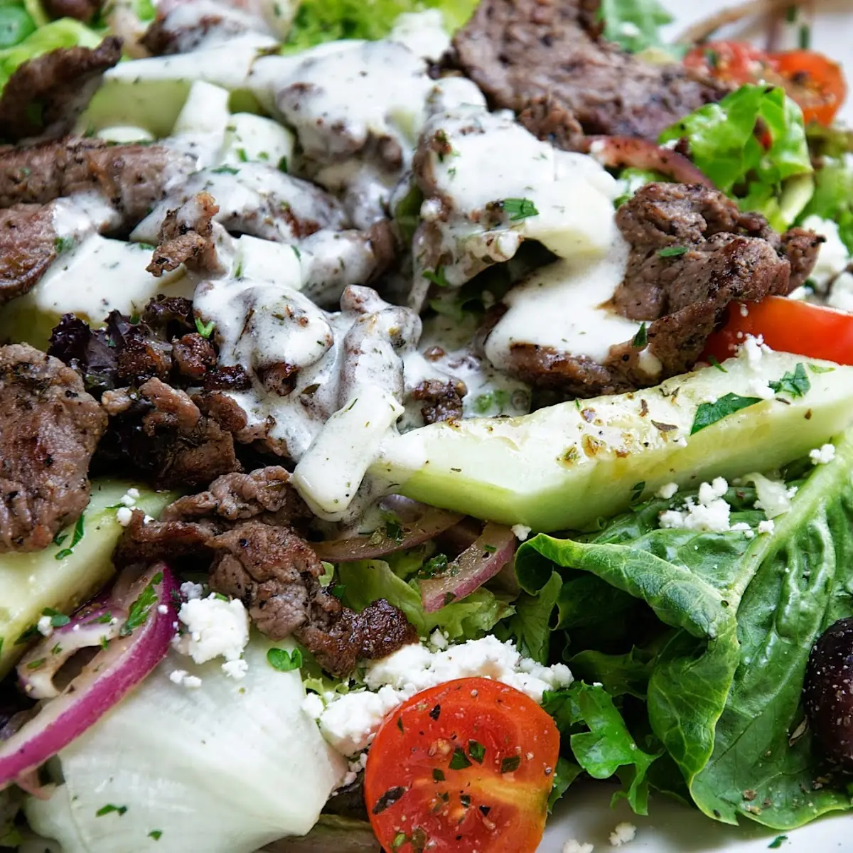 Lamb Gyro Salad Lunch