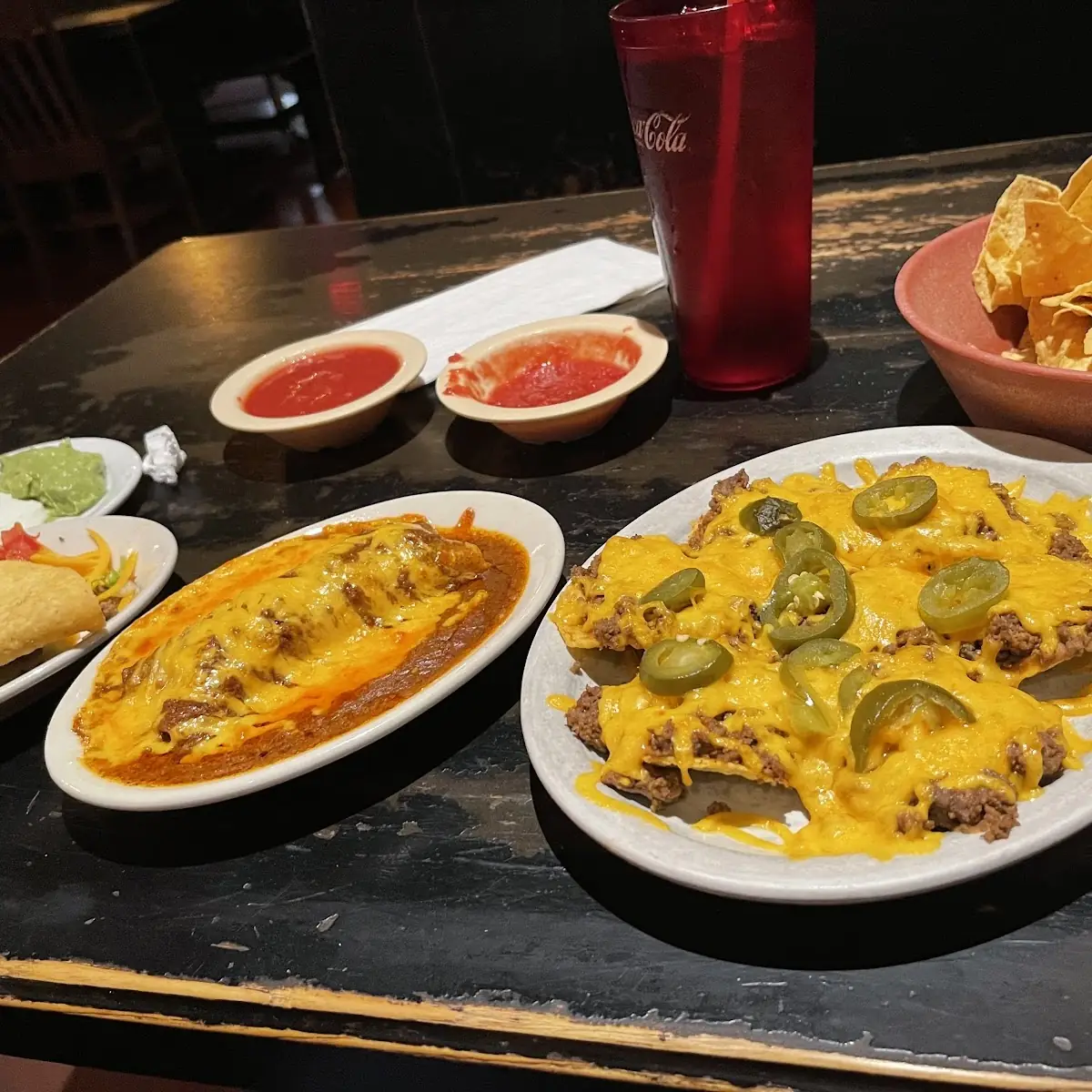 Beef Taco Cheese Enchilada Small Special Meat Nachos