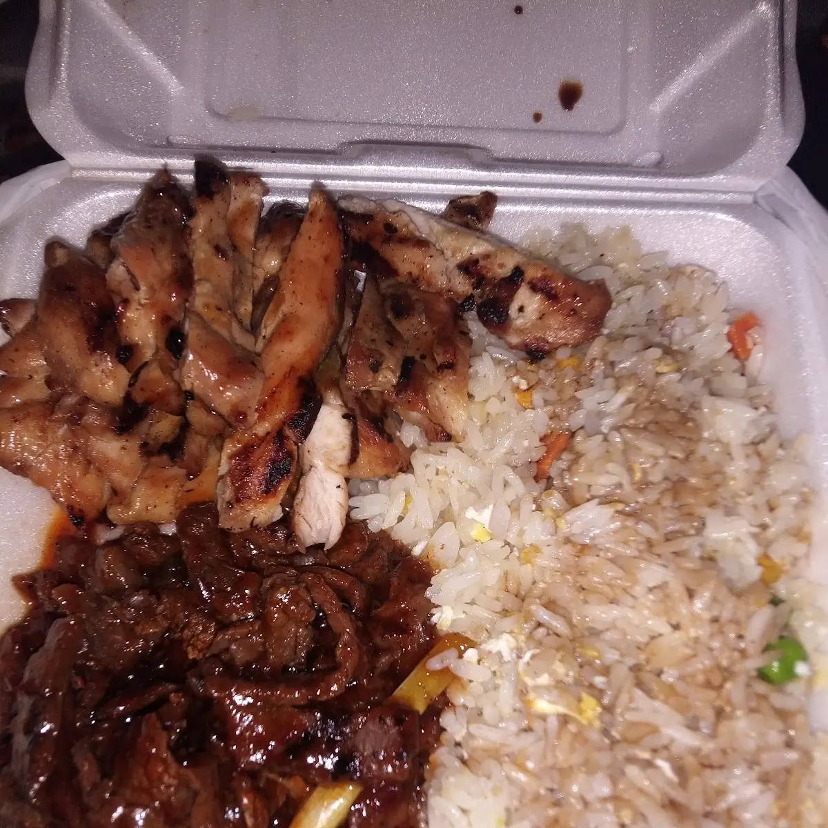 Spicy Beef Teriyaki Chicken Teriyaki with Fried Rice