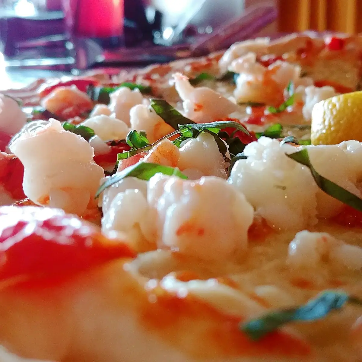 Shrimp Scampi Pizza
