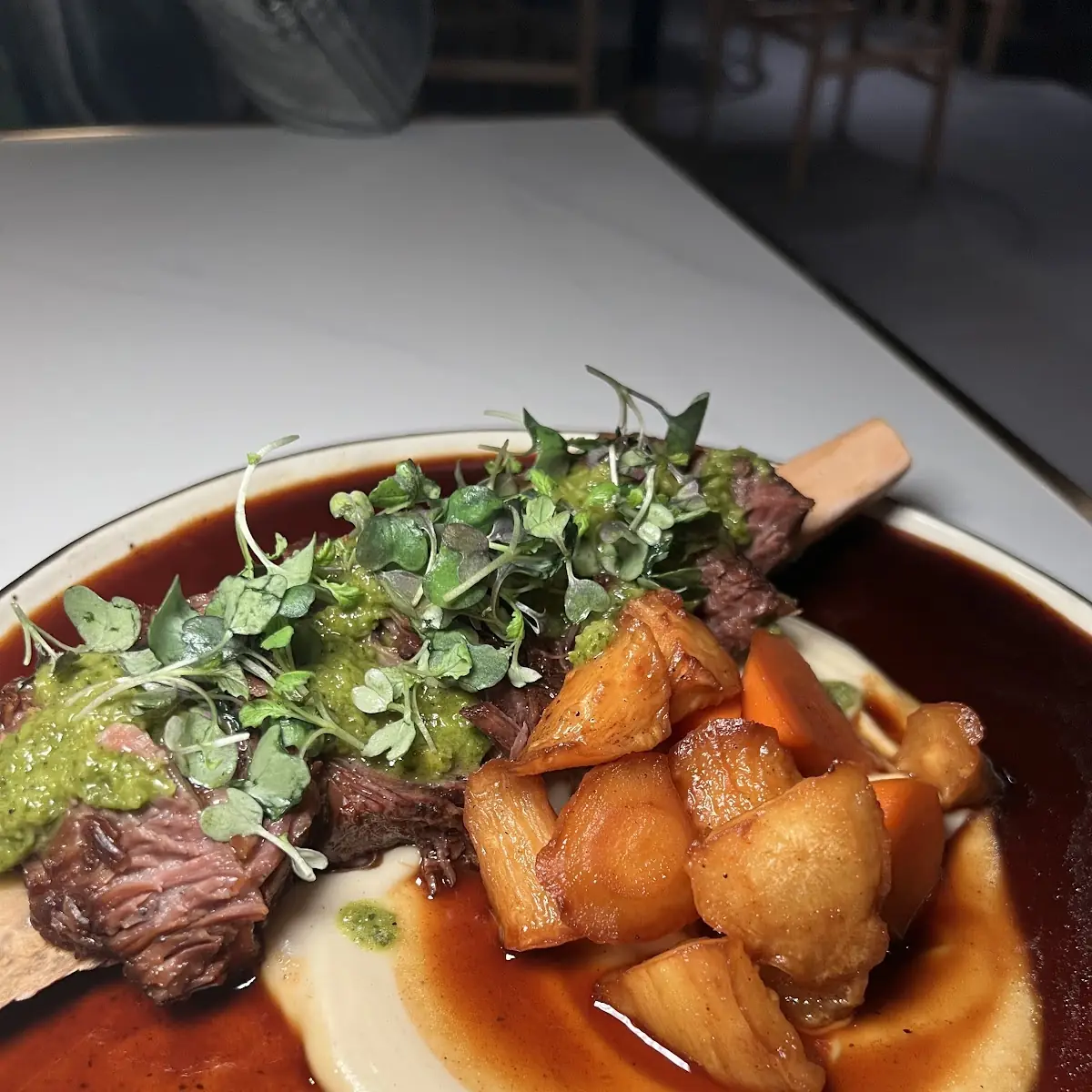 Braised Beef Short Rib with Vegetables