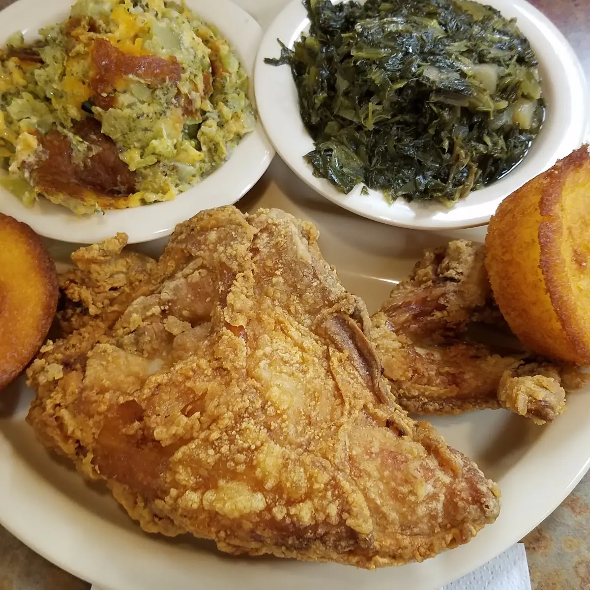 Fried Chicken Fried Okra