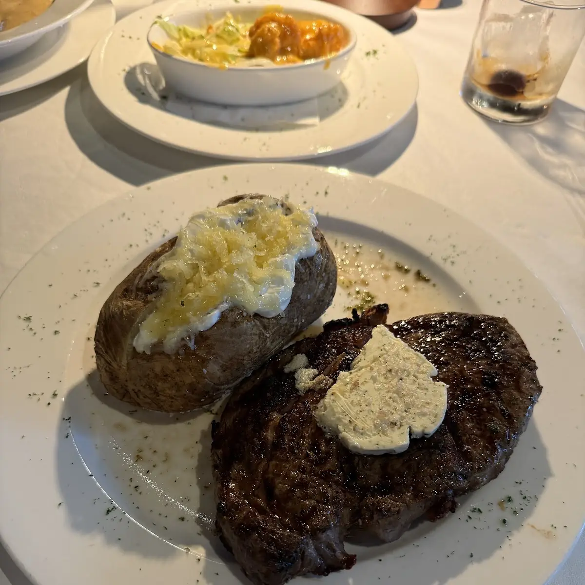Ribeye Steak with Mashed Potatoes