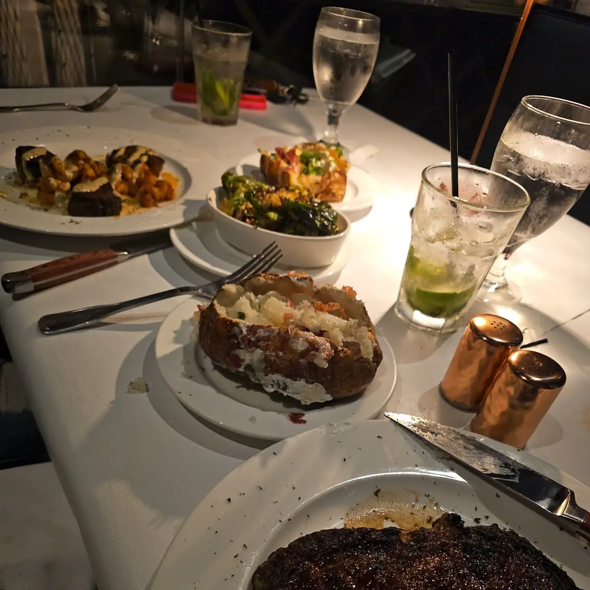 Steak with Loaded Baked Potato