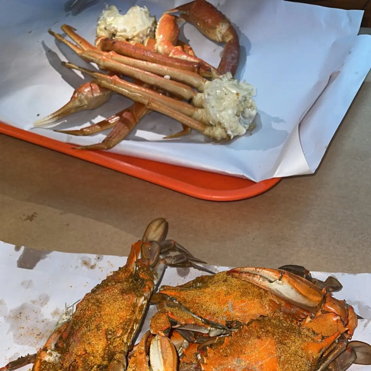 Dozen Large Steamed Crabs