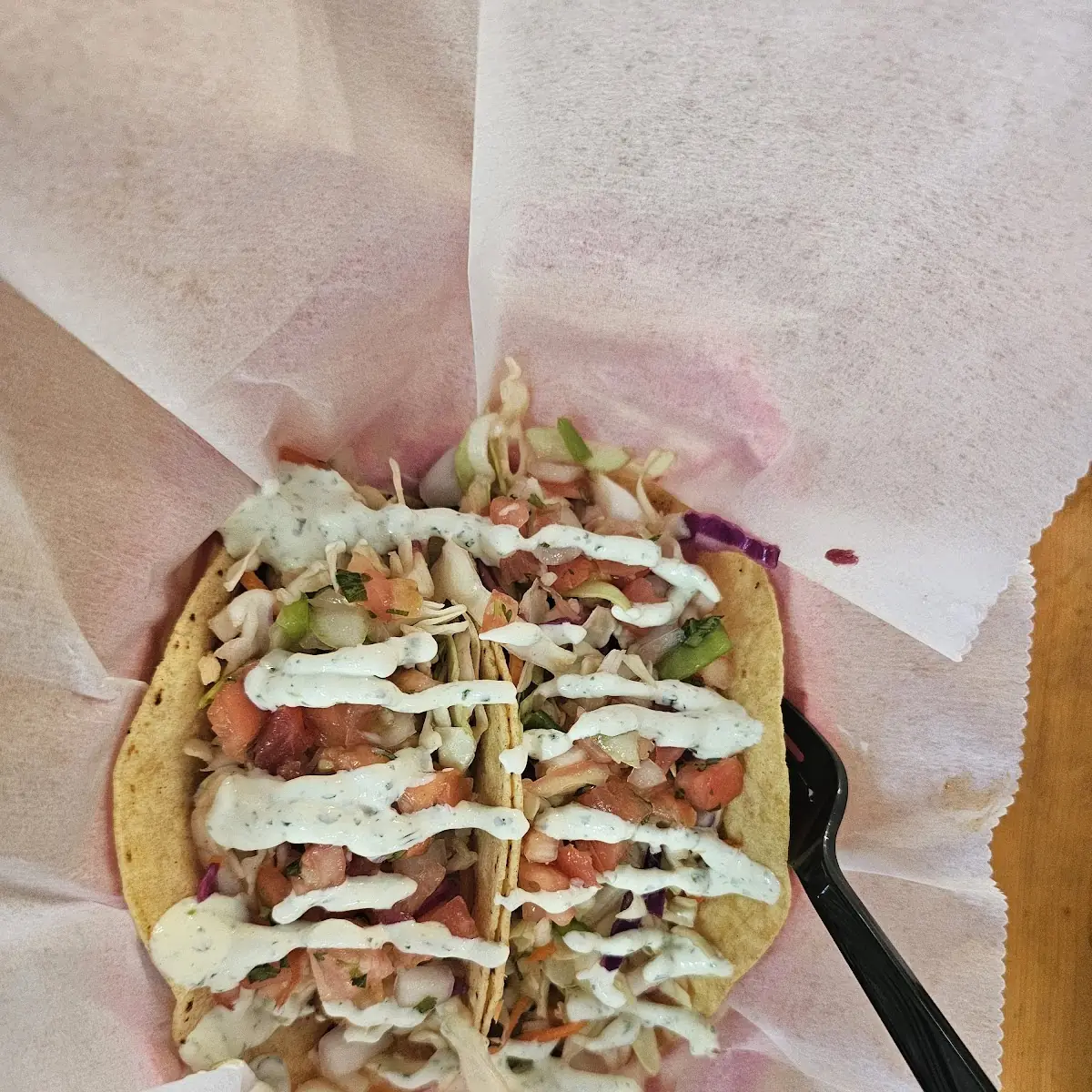 Two Blackened Fish Tacos