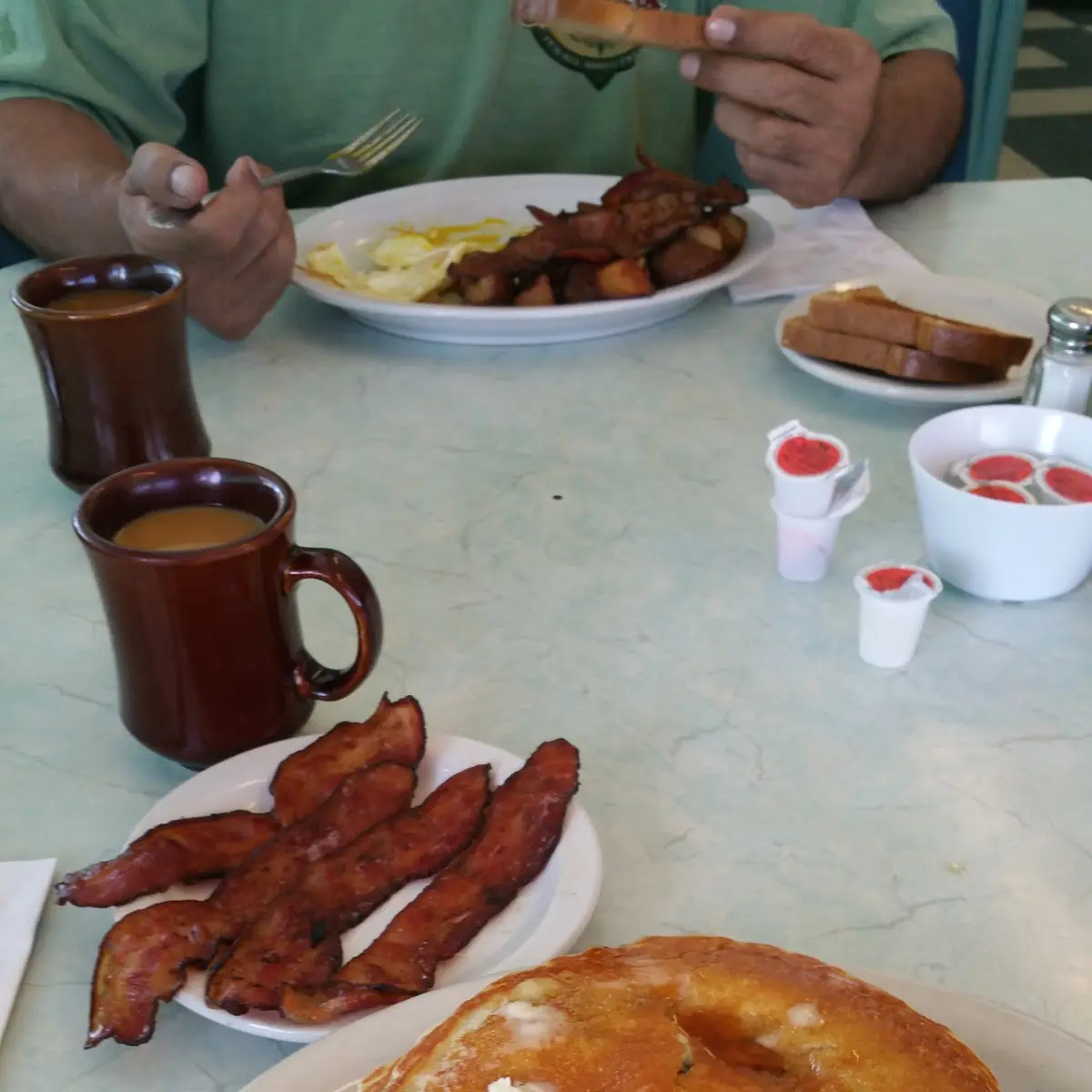 Blueberry Pancakes and Bacon