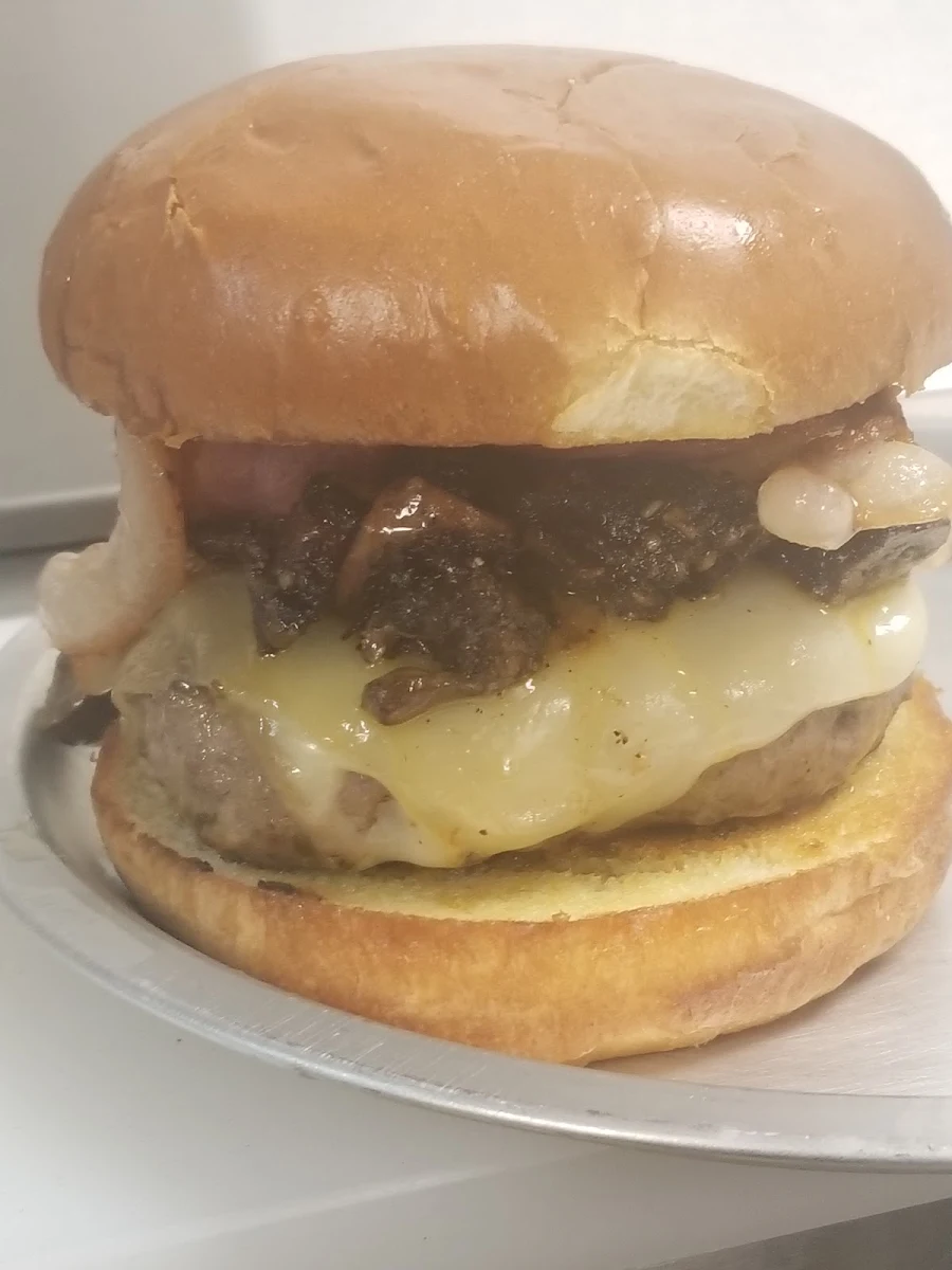 Bacon Mushroom Swiss Burger