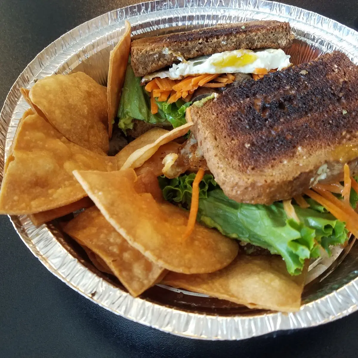 Mushroom and Egg Sandwich