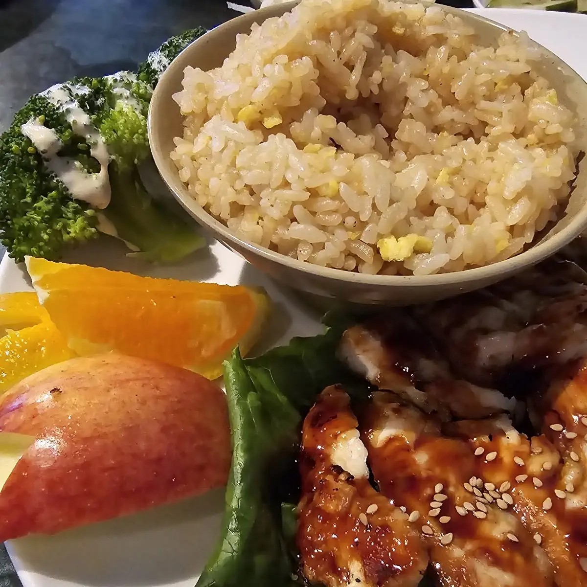 Fried Rice with Chicken Teriyaki