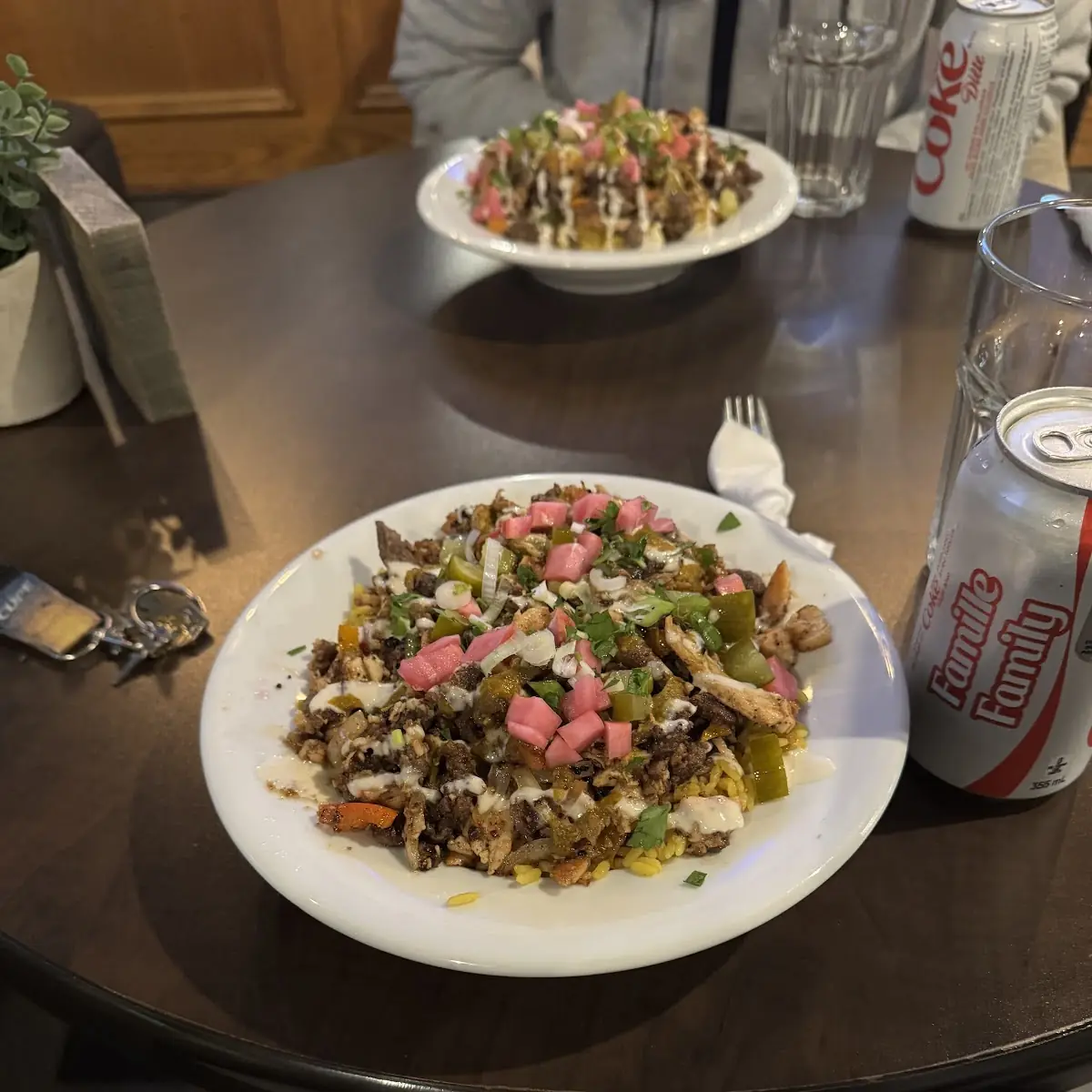 Mixed Shawrma Rice Plate, Aromas Café by 7Spices