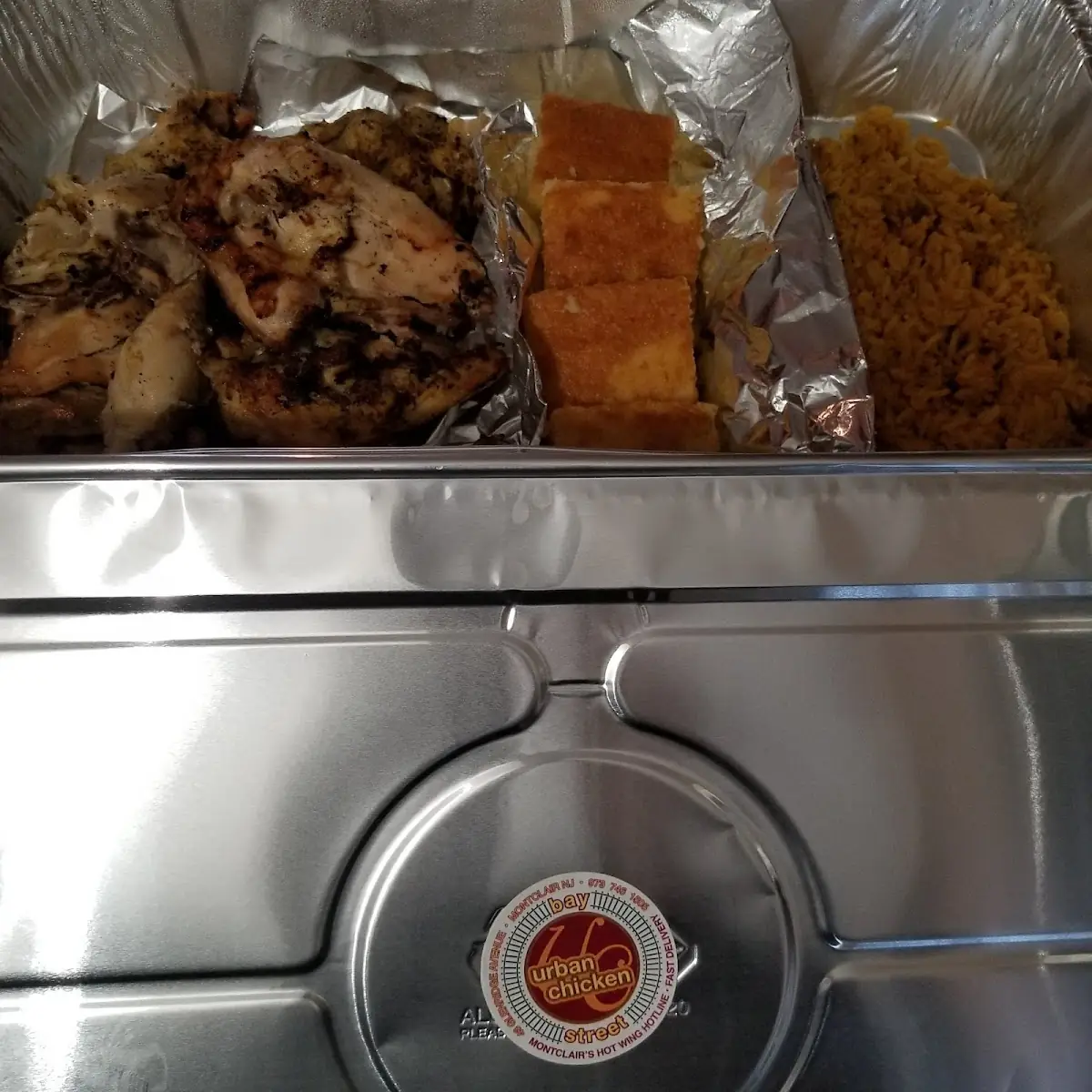 Baked Chicken Rice and Cornbread