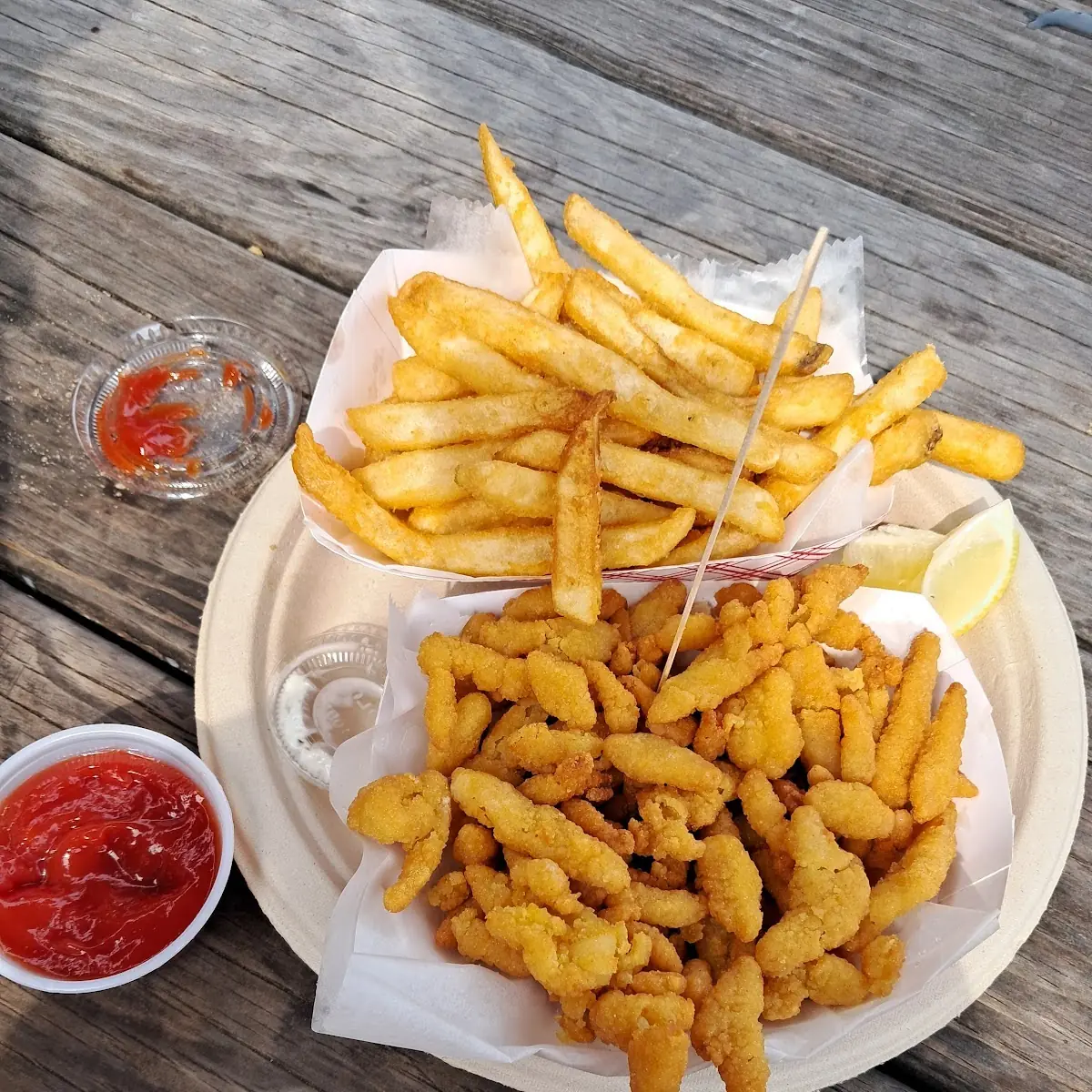 Clam Strips and Fries