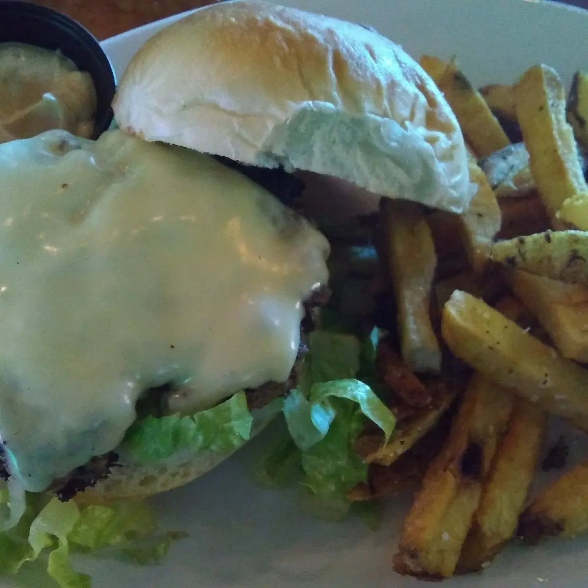 Cheeseburger and Fresh Cut Fries