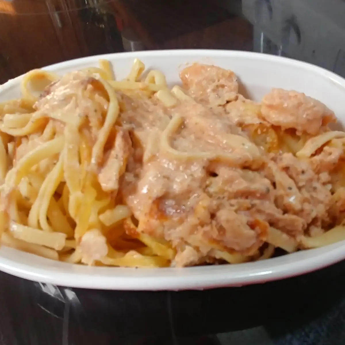 Baked Seafood Linguine