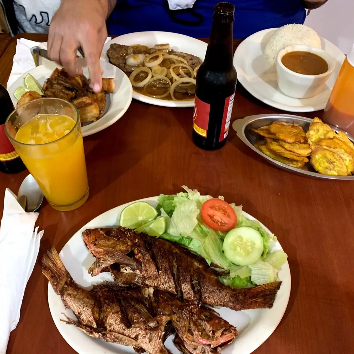 Fresh Fried Fish with Tostones
