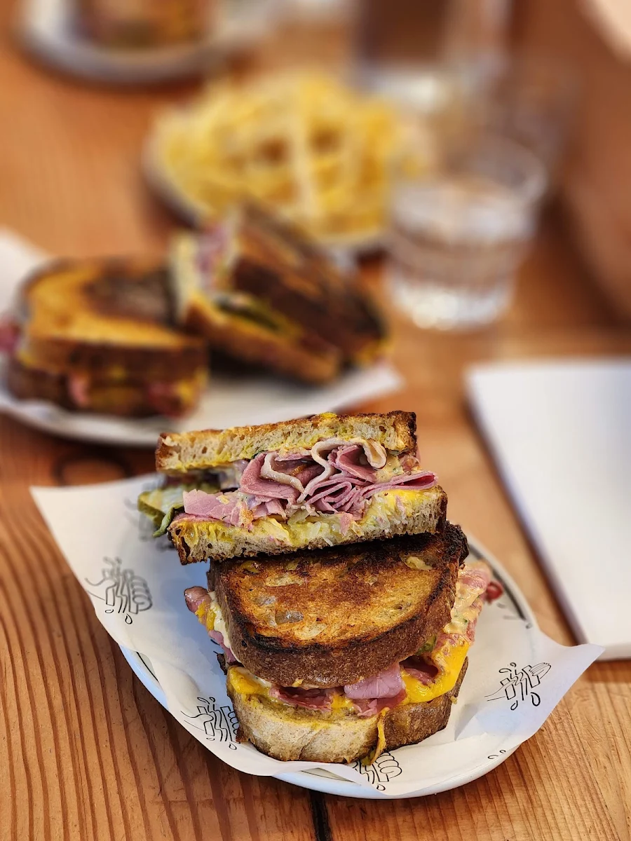 Beef and Pickle Toasted Sandwich, Hector's Deli