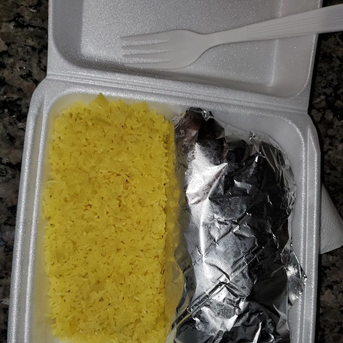 Chicken Pita and Rice