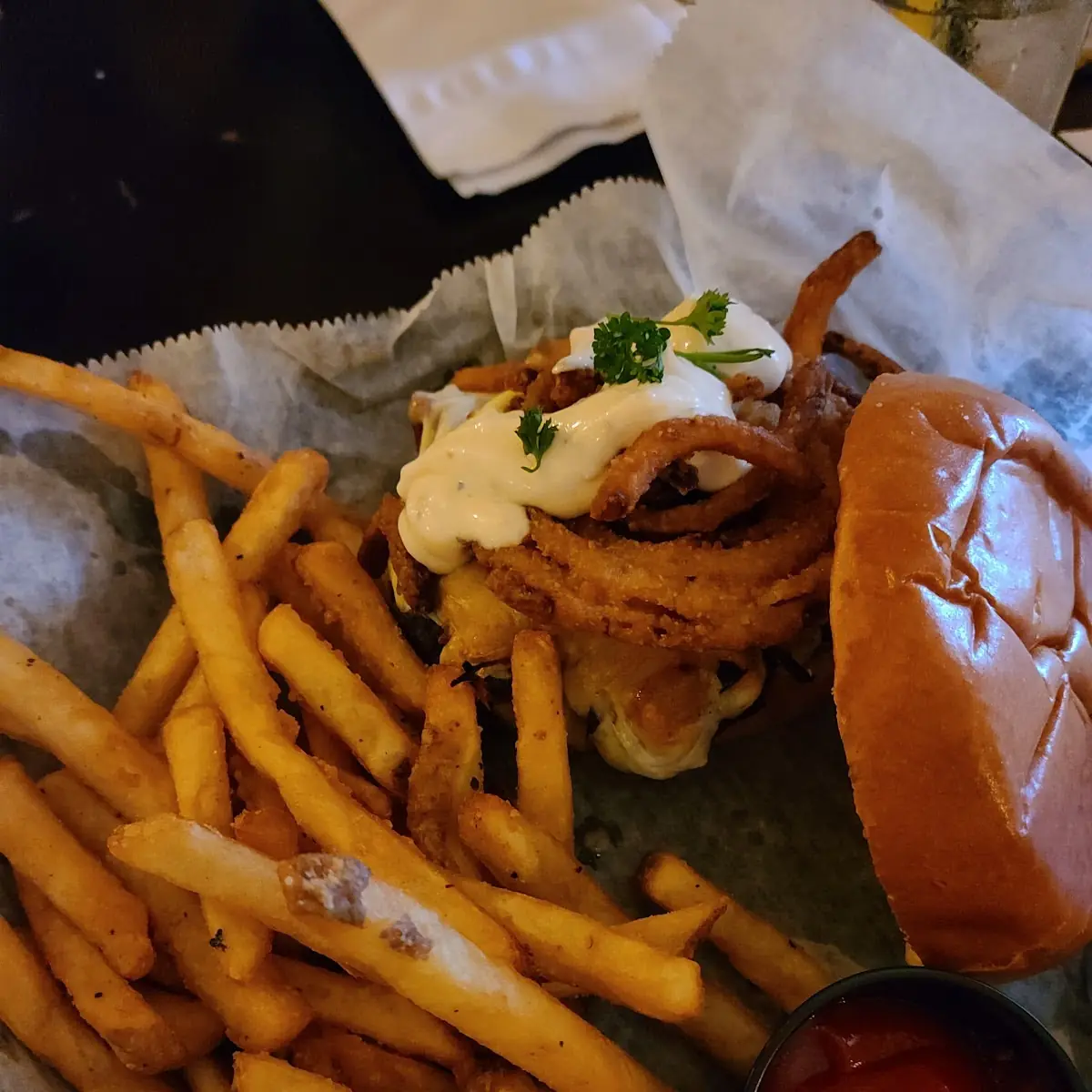Hoss Burger with Fries