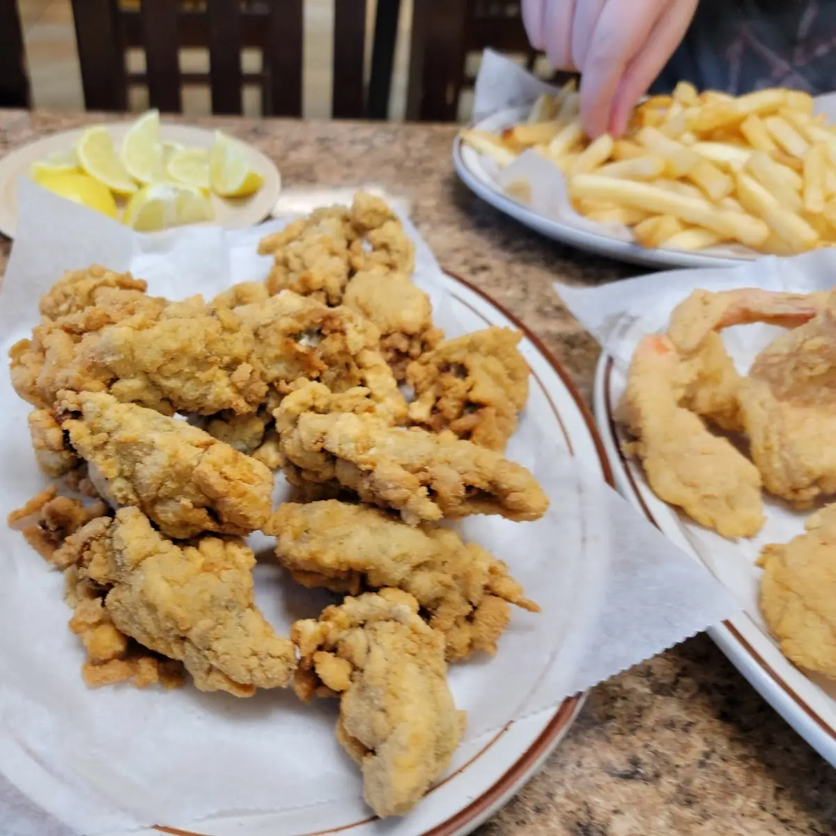 Fried Shrimp Fried Catfish and Oyster