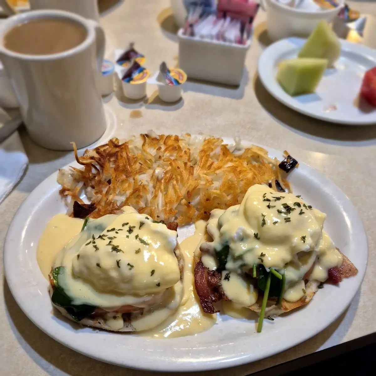Half Biscuit & Gravy w Two Eggs