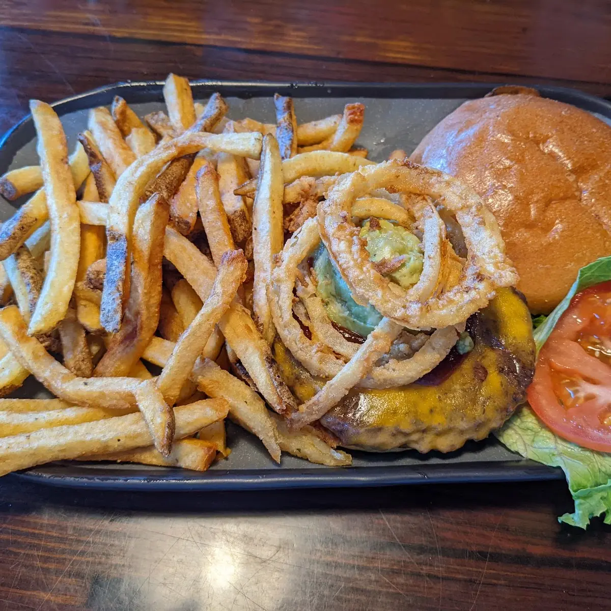 Western Burger and Fries