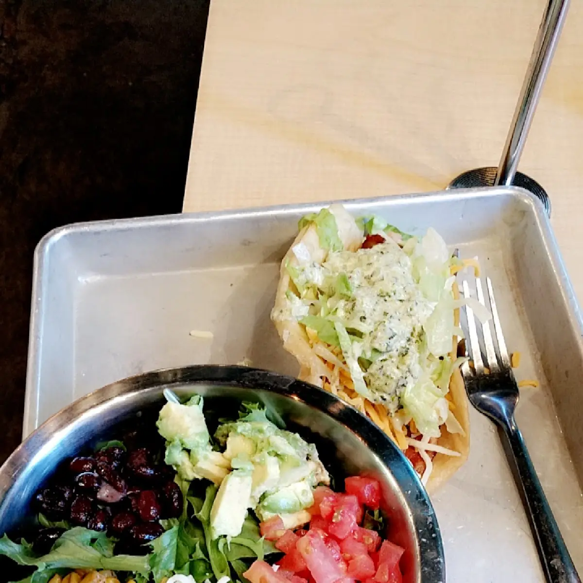 Side Salad Chicken Bacon Ranch