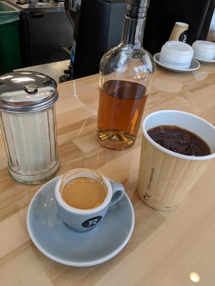 Iced Americano and Espresso