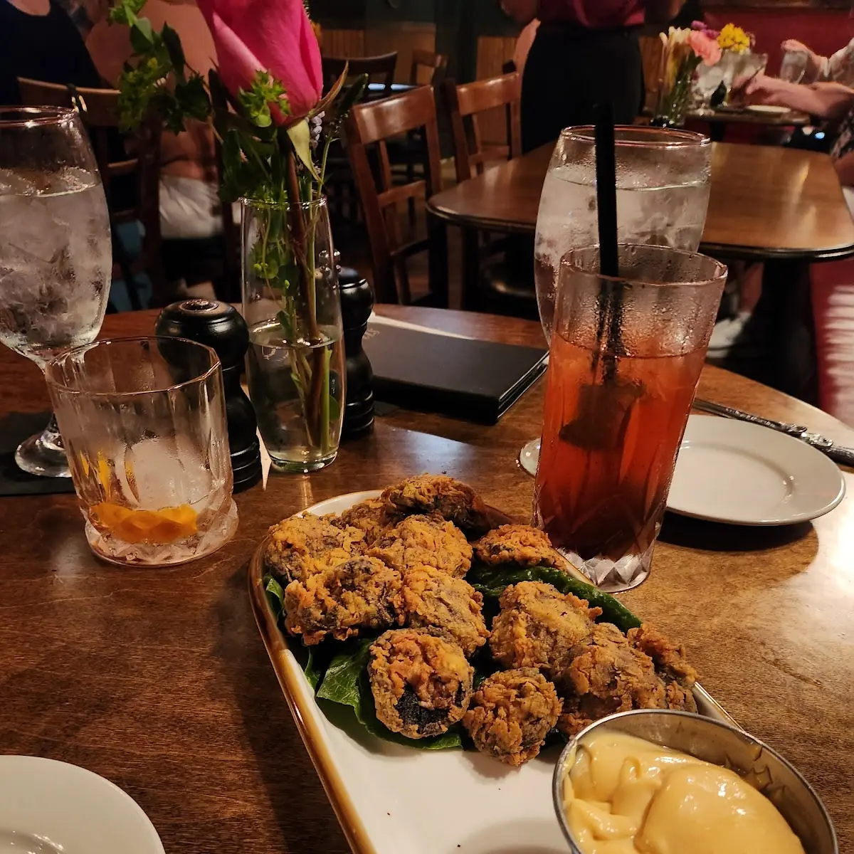 Fried Stuffed Mushrooms