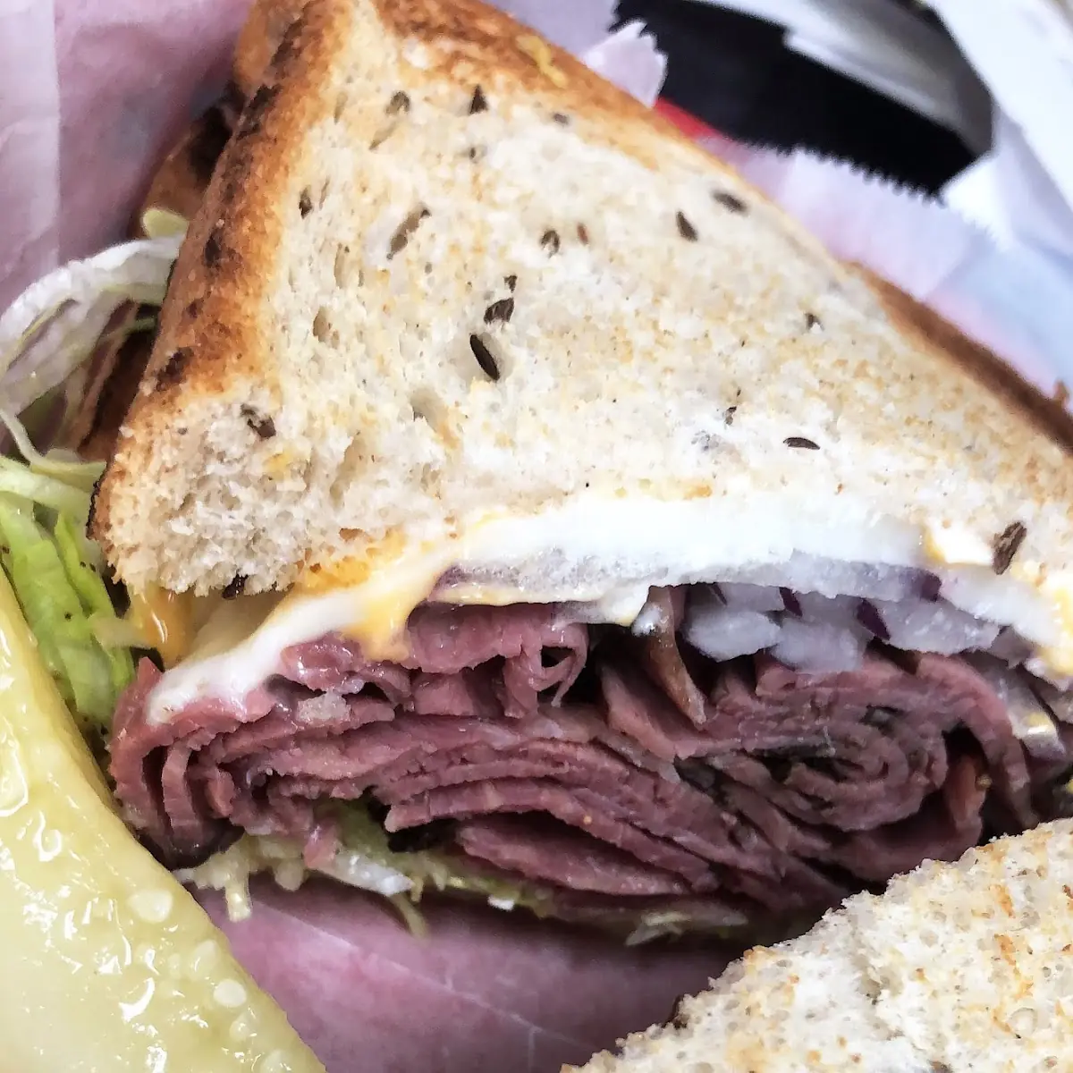 Hot Pastrami Sandwich