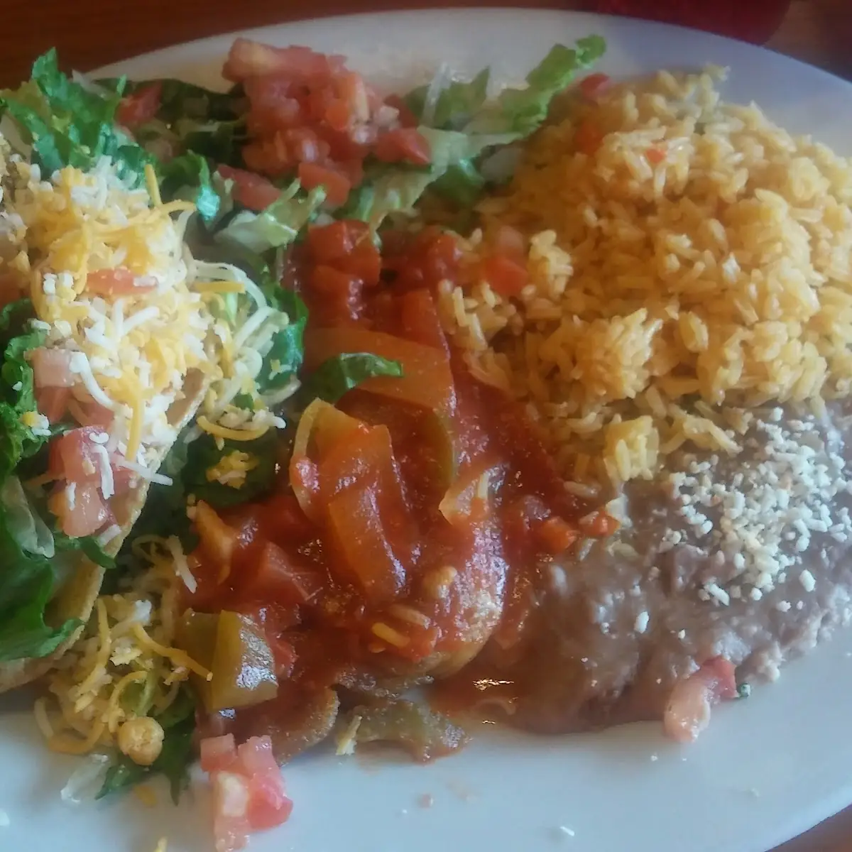 Taco and Chile Relleno Plate