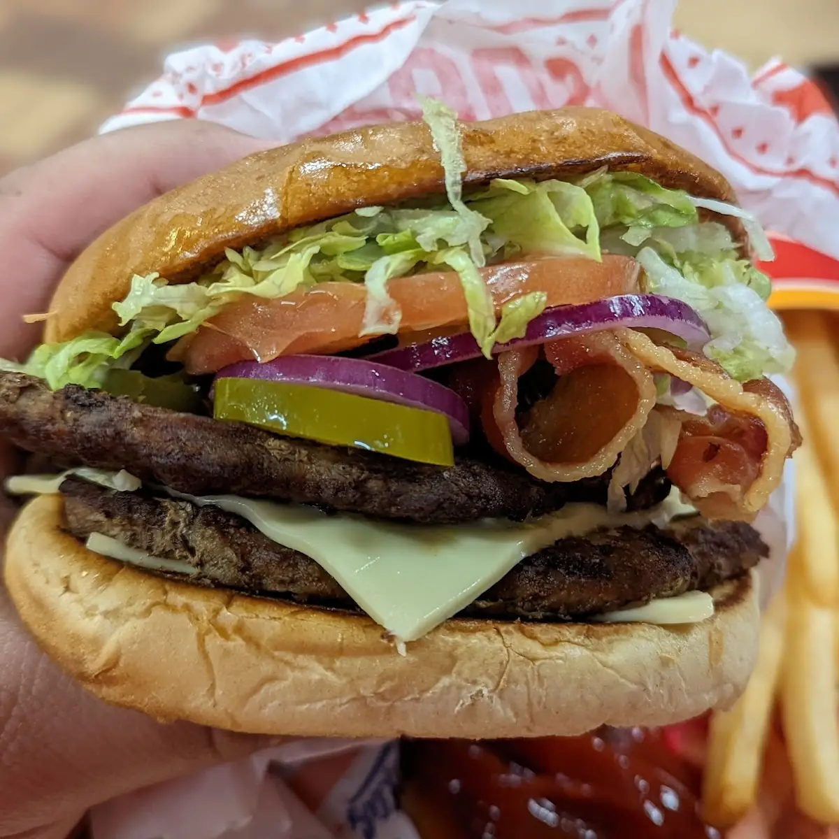 Triple Burger with Triple Cheeseburger