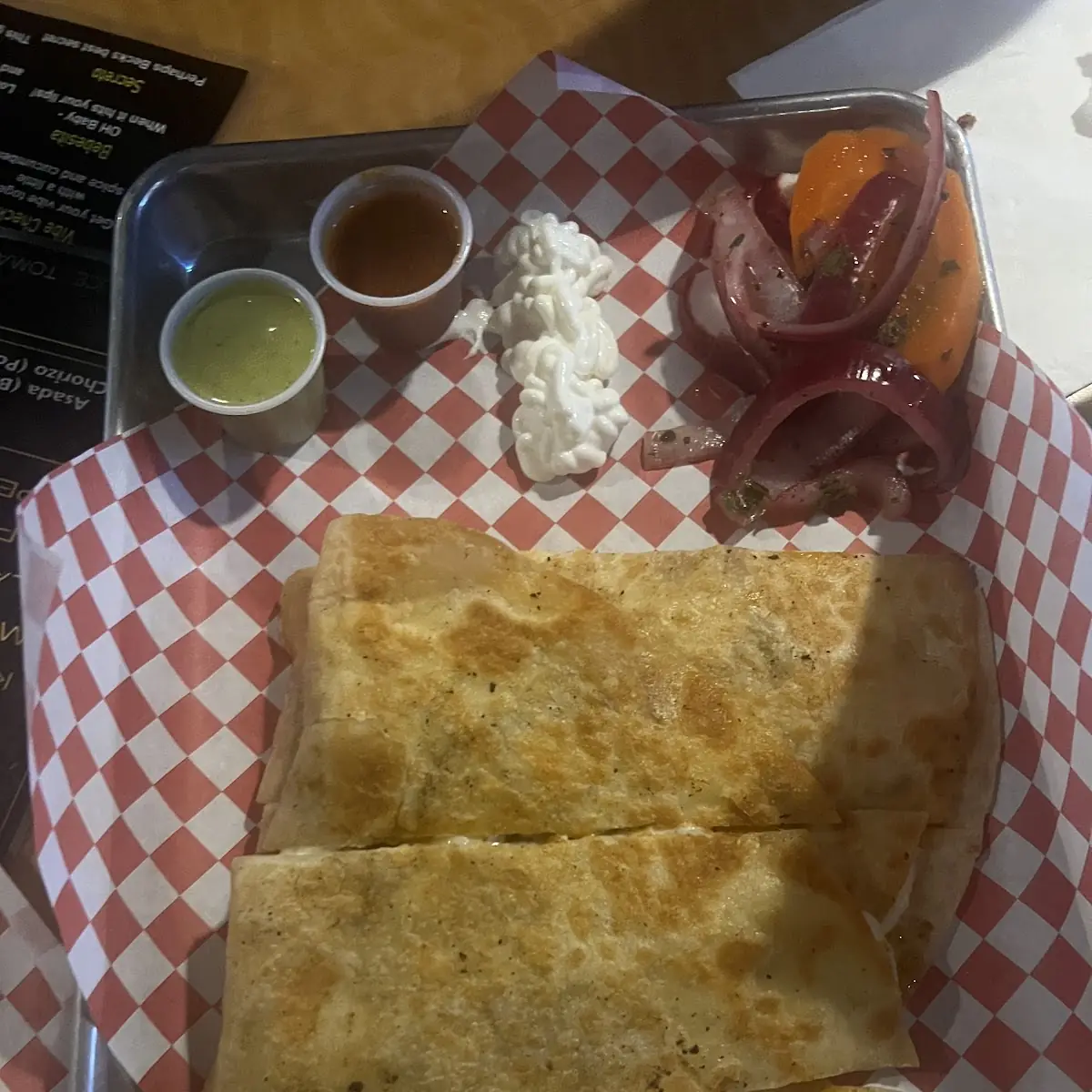 Pastor Quesadilla