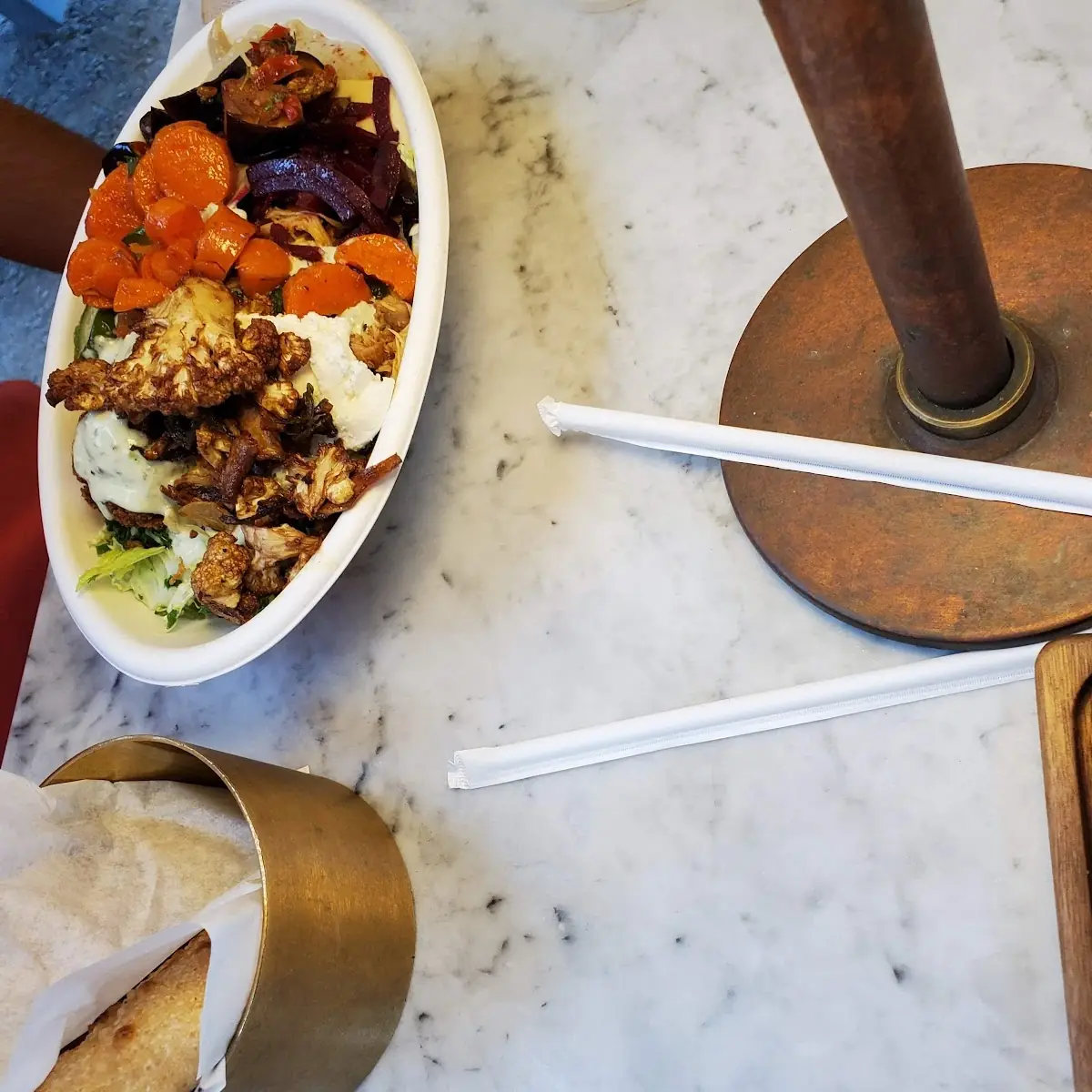 Falafel and Chicken Bowl