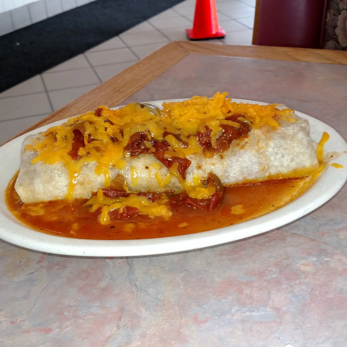 Bean & Cheese Burrito with Sour Cream