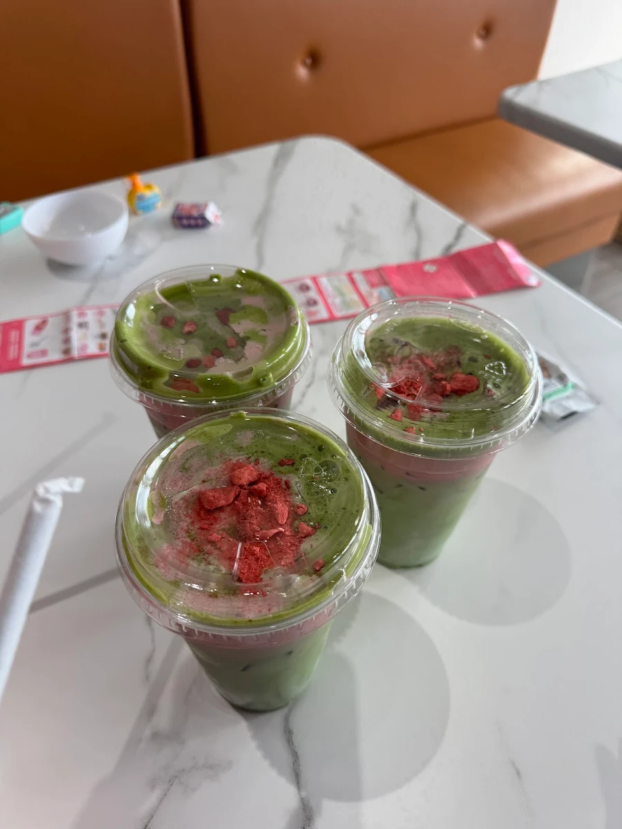 Matcha with Strawberry Cold Foam