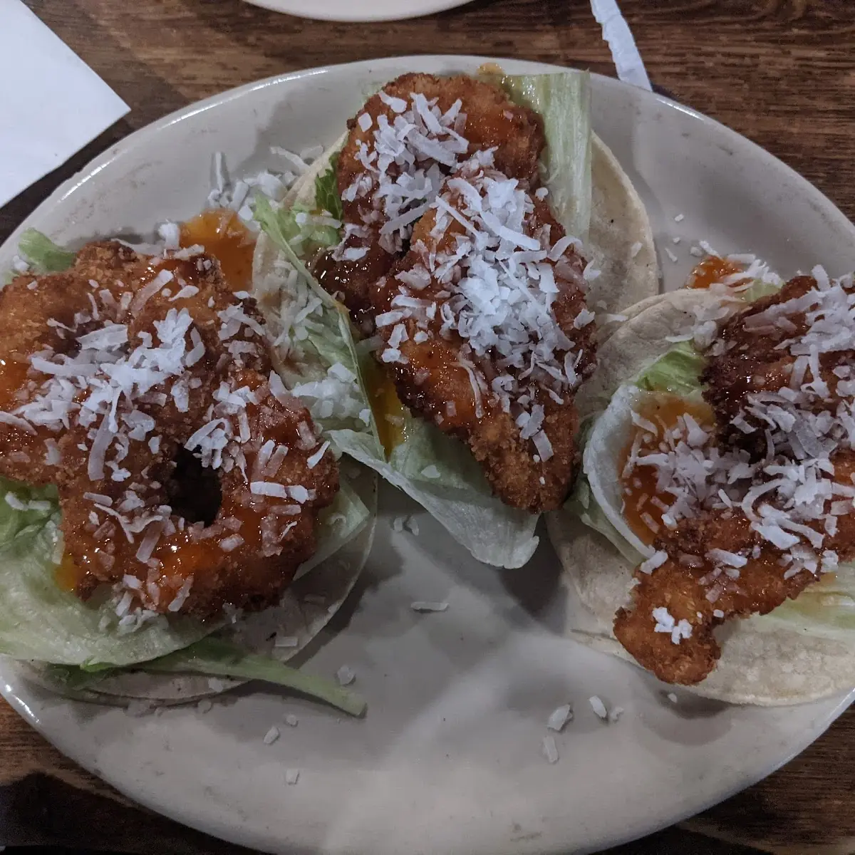 Coconut Shrimp Tacos