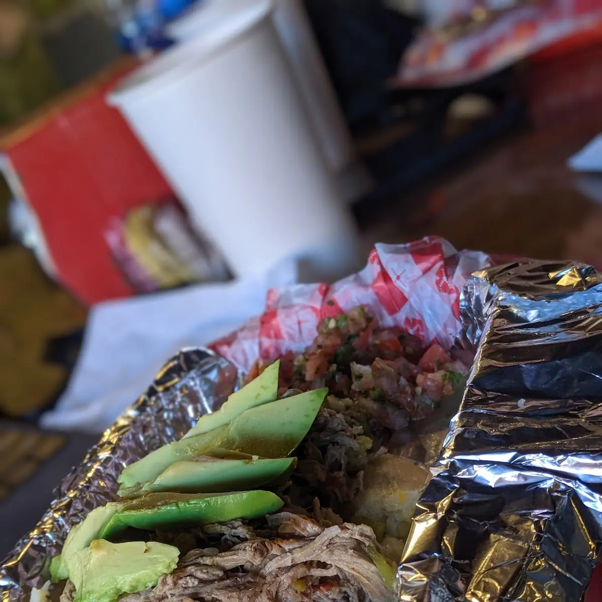 Green Corn Tamales Topped with Shredded Beef Slider