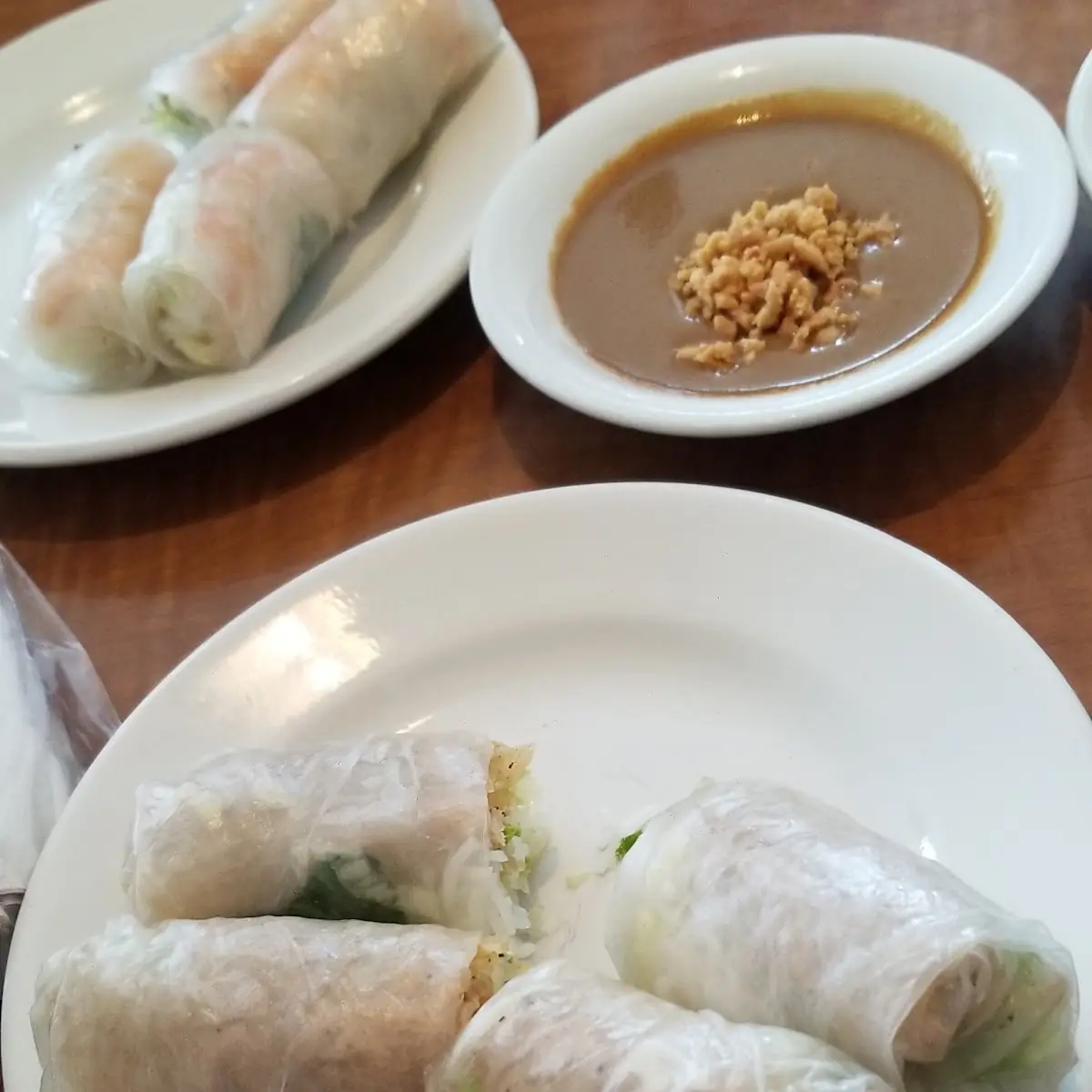 Spring Roll with Peanut Sauce