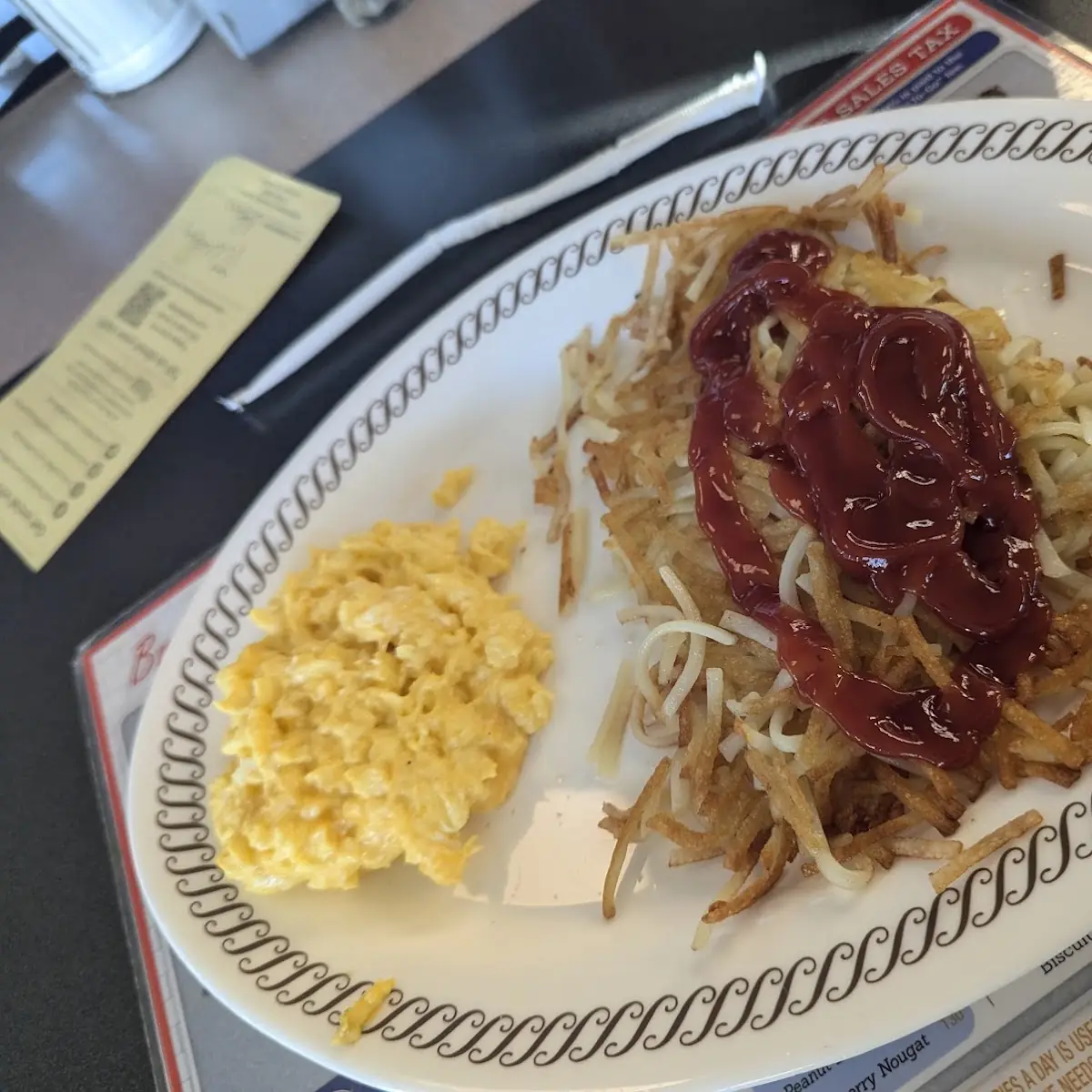 Scrambled Eggs and Hash Browns