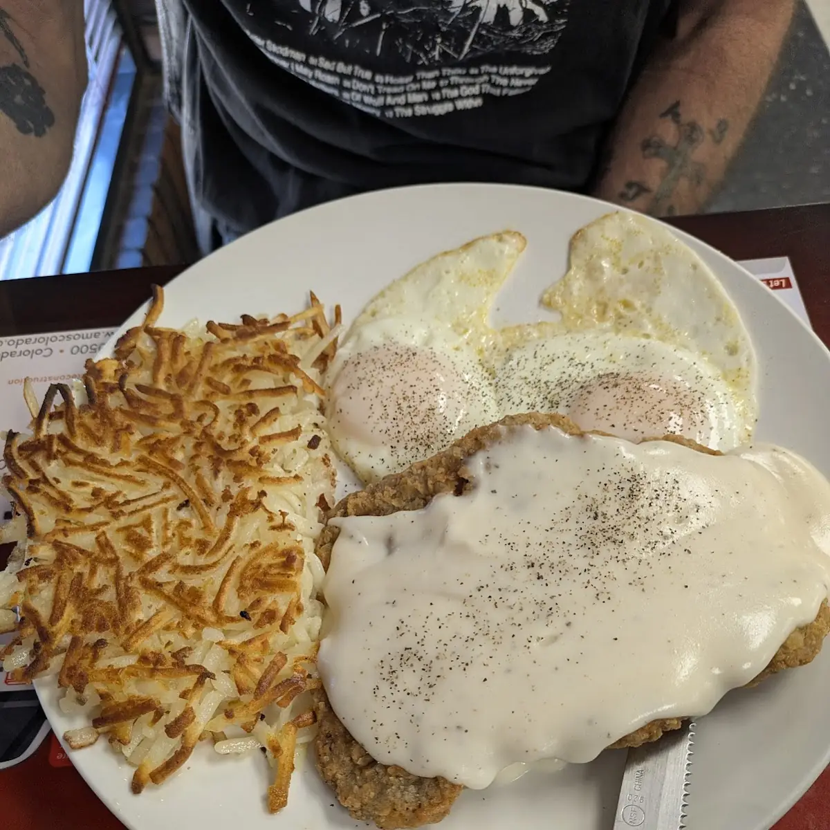 Chicken Fried Steak Eggs Hash Browns