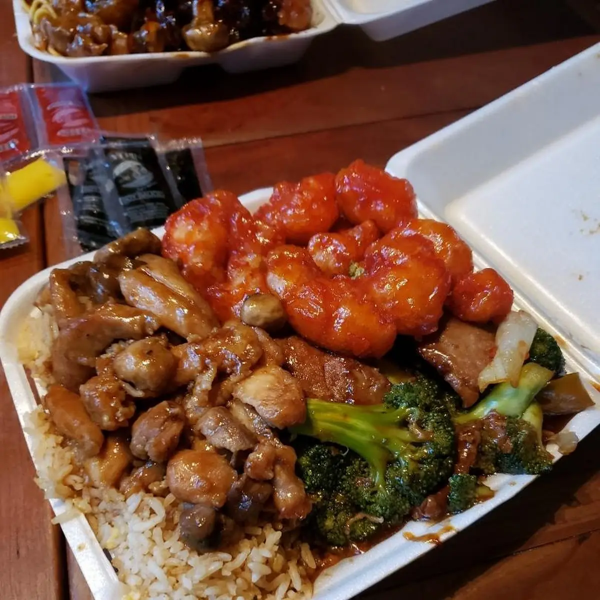 Fried Rice Broccoli and Beef